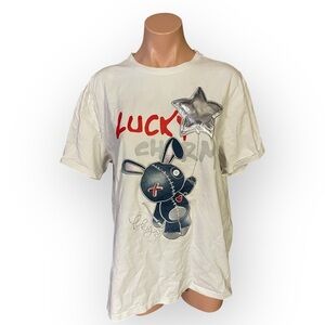 BKYS Men’s XL Rabbit Lucky Charm Short Sleeve Shirt